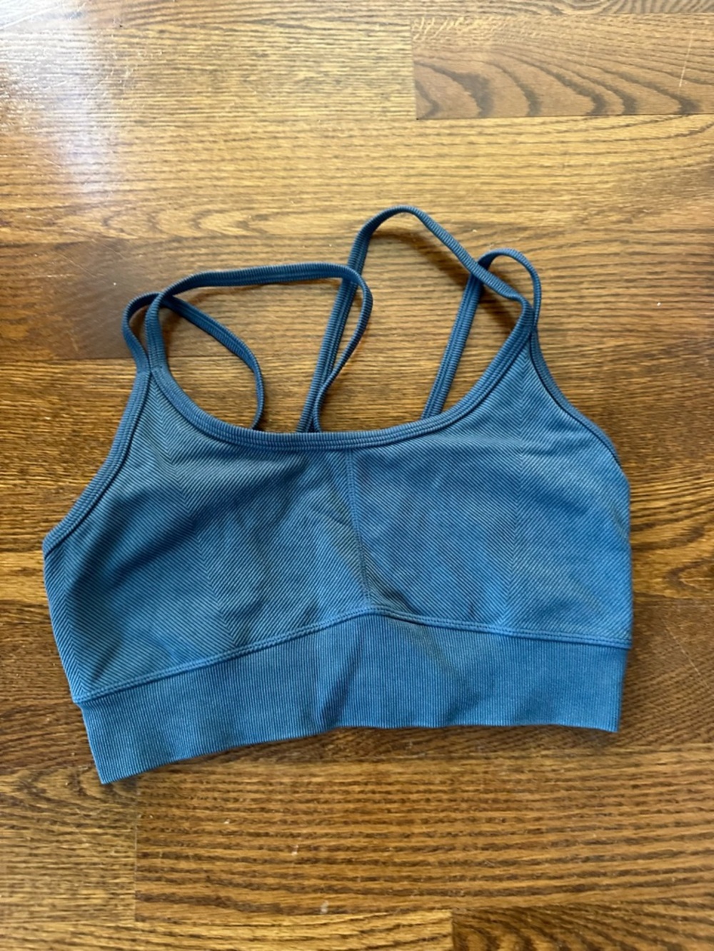 JoyLab Teal Strappy Seamless Sports Bra